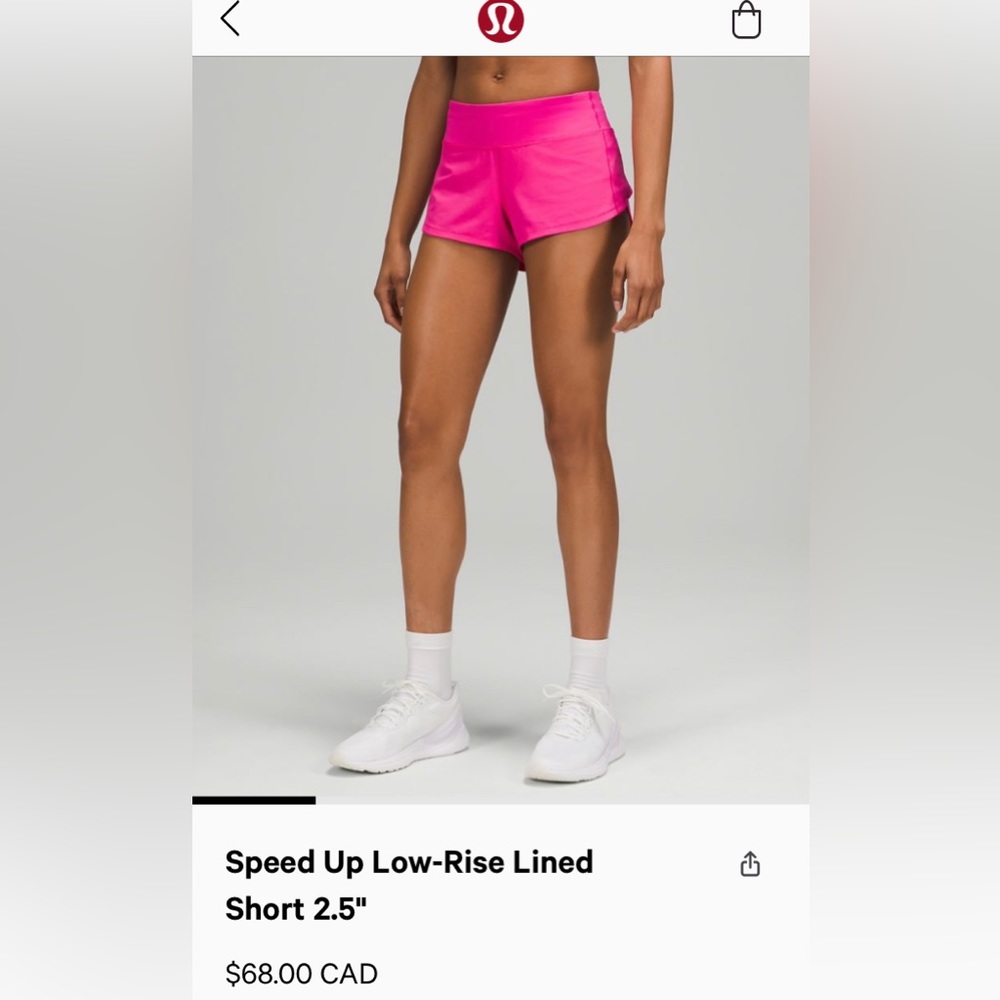 lululemon athletica Speed Up Low-Rise Lined Shorts - Hot Pink